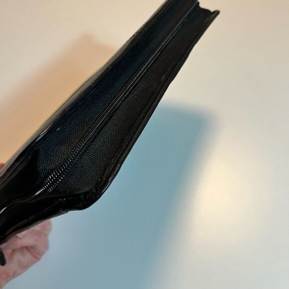 Franklin Covey Binder Full Zip Organizer Black Leather 10 x 8 - Picture 5 of 14